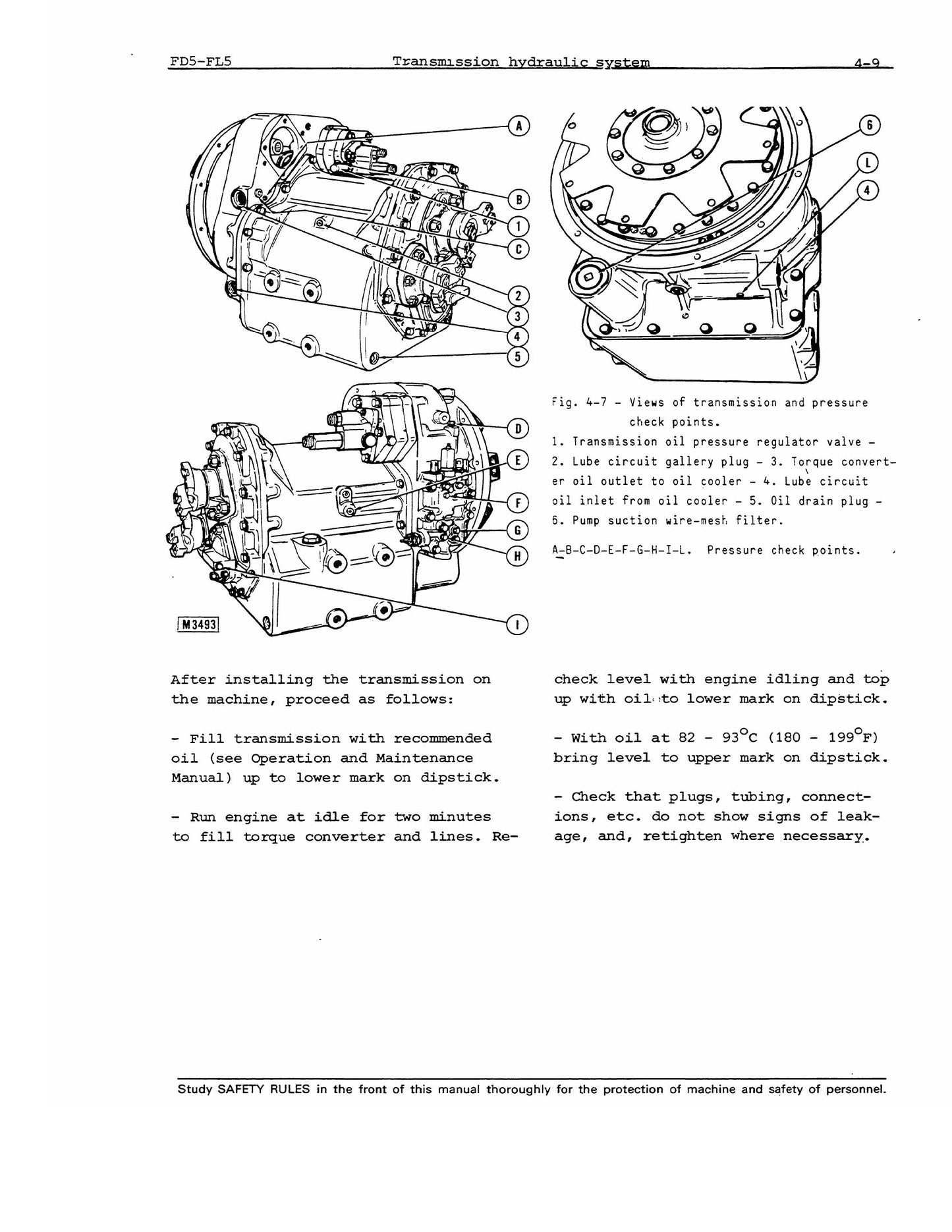 FIATALLIS FL5 FL5B FD5 Bulldozer Factory Workshop Service Manual 604.06.358