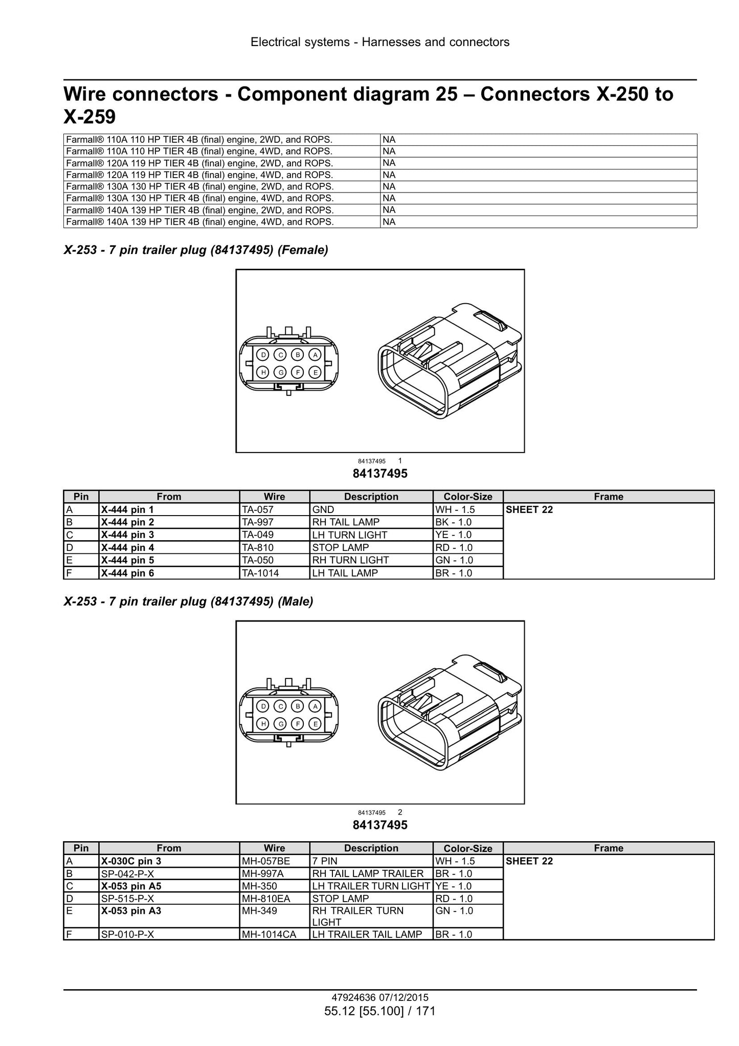 CASE Farmall 110A Farmall 120A Farmall 130A Farmall 140A Tractor Factory Workshop Service Manual 47955973