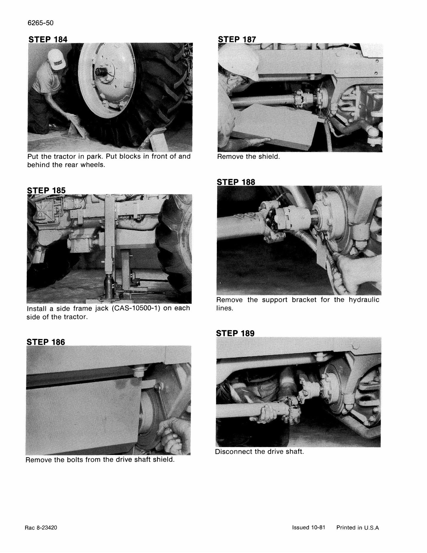 CASE Various Backhoe Loader Factory Workshop Service Manual Rac 8-23420