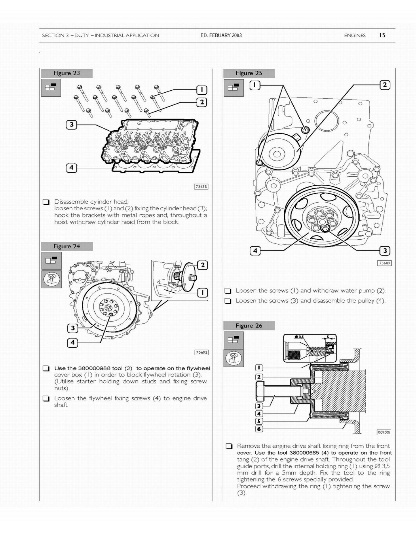 CASE 445/M2 445T/M2 668T/M2 Engine Factory Workshop Service Manual 6-74500NA