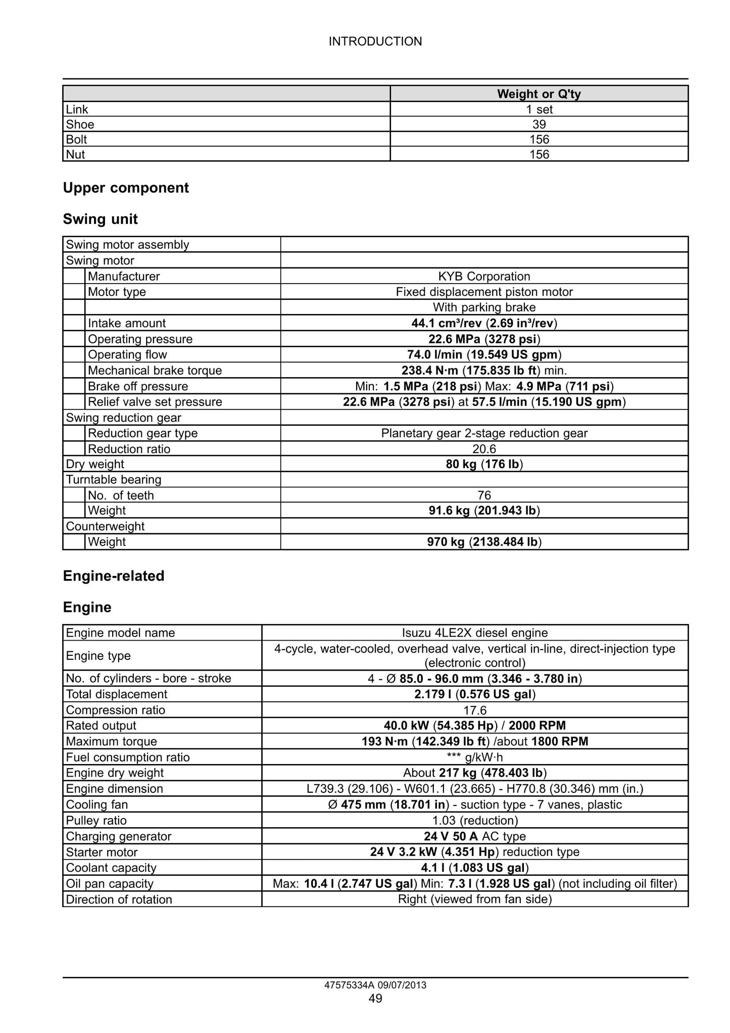 CASE CX75CSR Crawler Excavator Factory Workshop Service Manual 47595207
