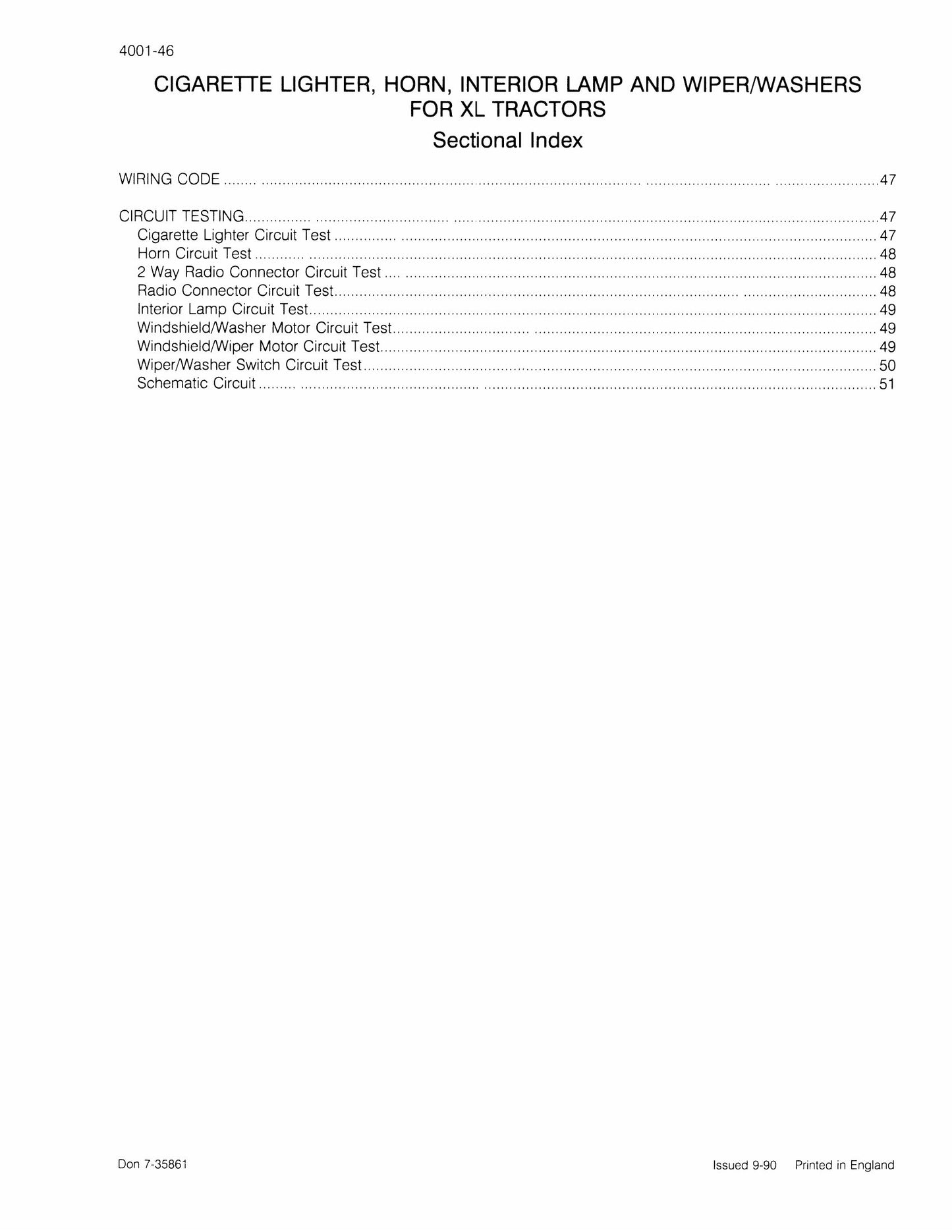 CASE 95 Series Tractor Factory Workshop Service Manual