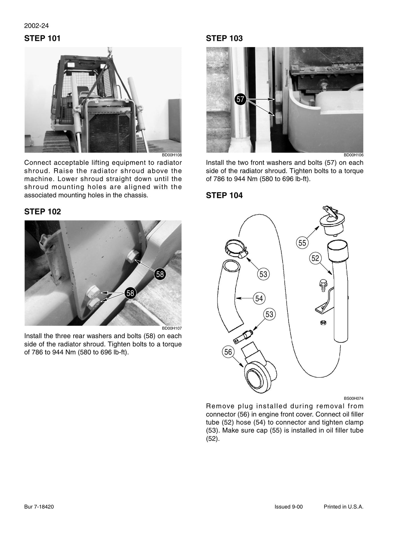 CASE 1150H CRAWLER Bulldozer Factory Workshop Service Manual 7-16200