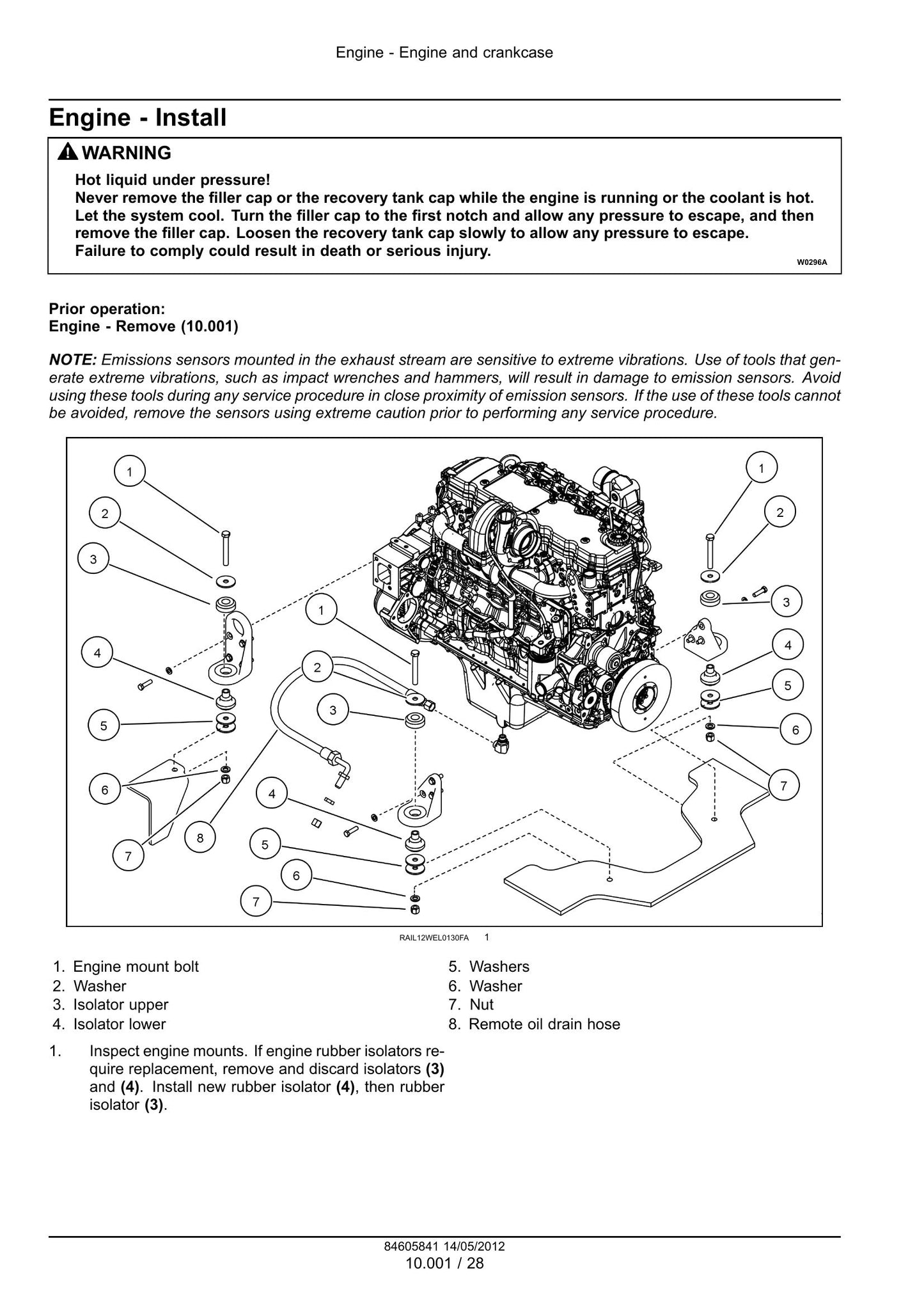 CASE 621F 721F Wheel Loader Factory Workshop Service Manual 84605841
