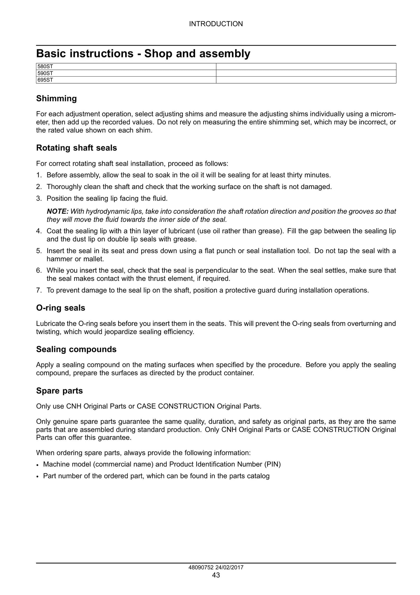 CASE 580ST 590ST 695ST Tractor Backhoe Loader Factory Workshop Service Manual 48090752