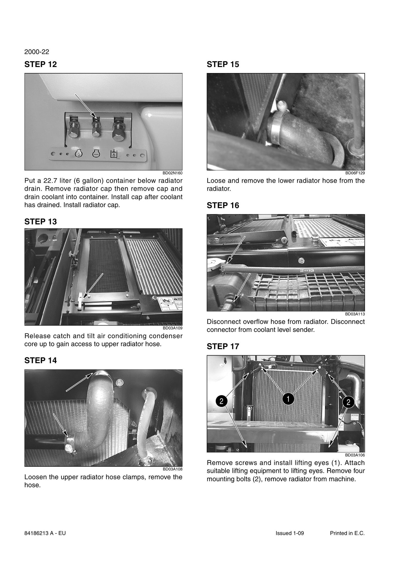 CASE 521E Wheel Loader Factory Workshop Repair Manual 84186213 A - EU