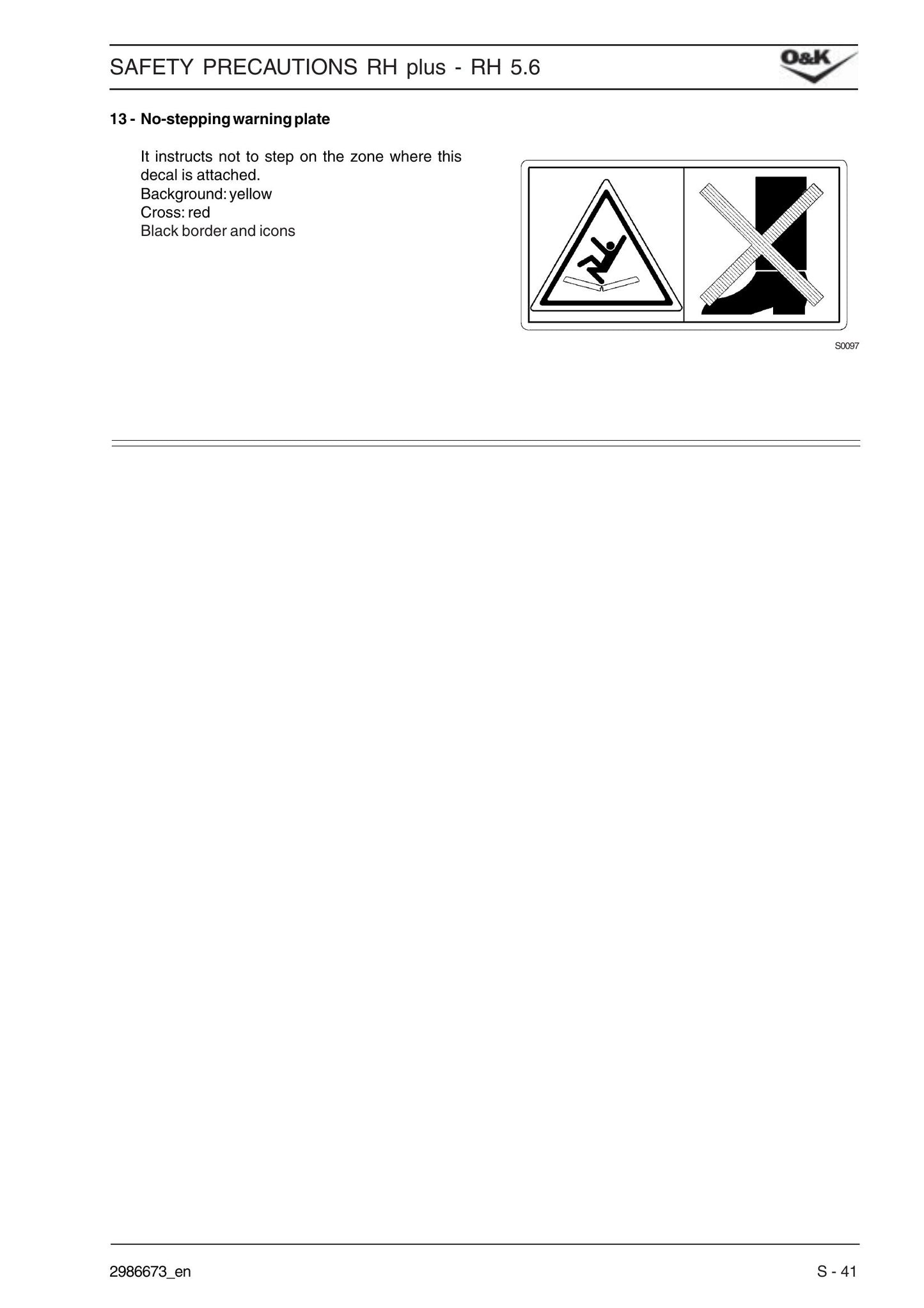 O&K RH plus Crawler Excavator Workshop Manual 2986673_EN
