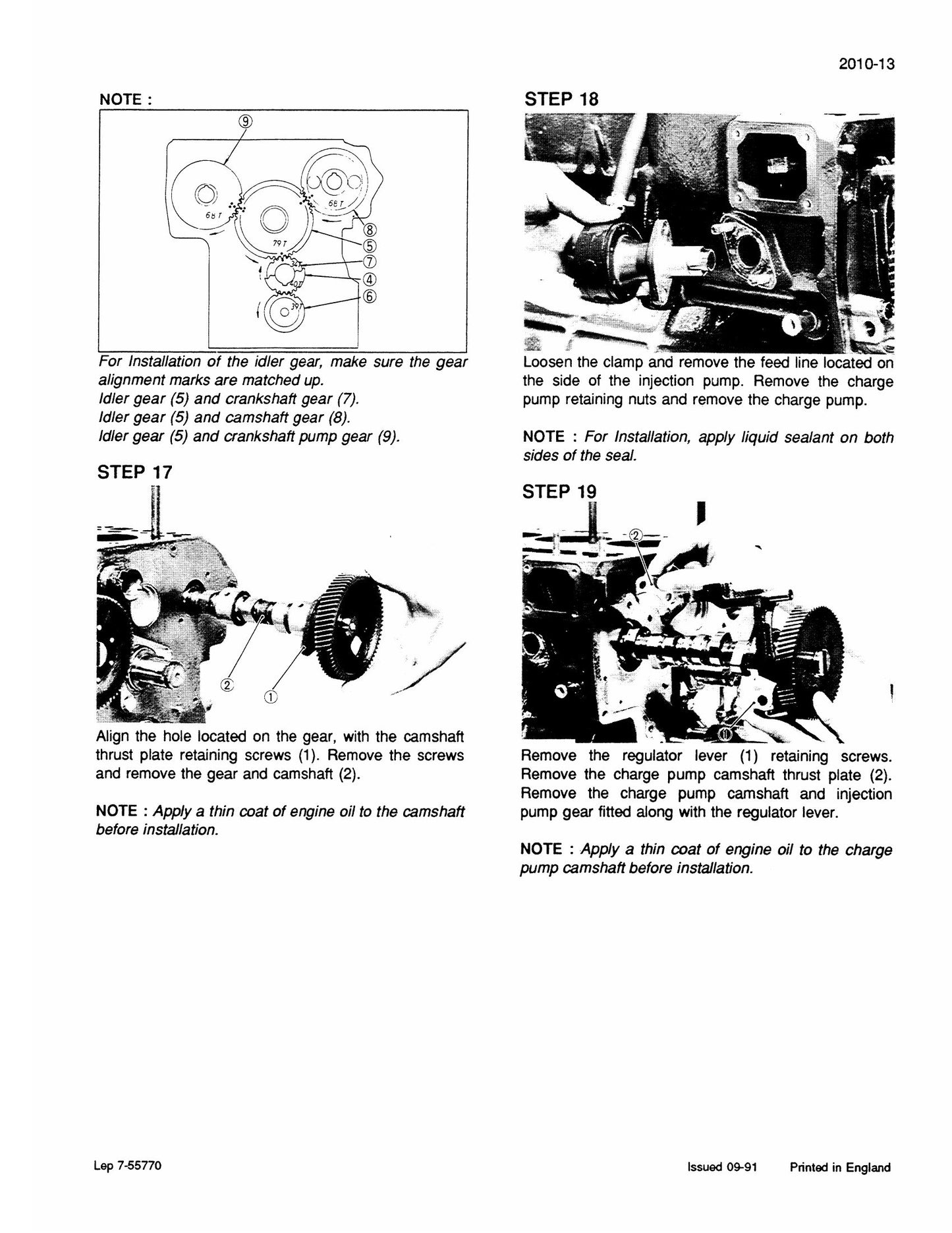 CASE CK62 Crawler Excavator Factory Workshop Service Manual 7-55721 LEP 7-55730
