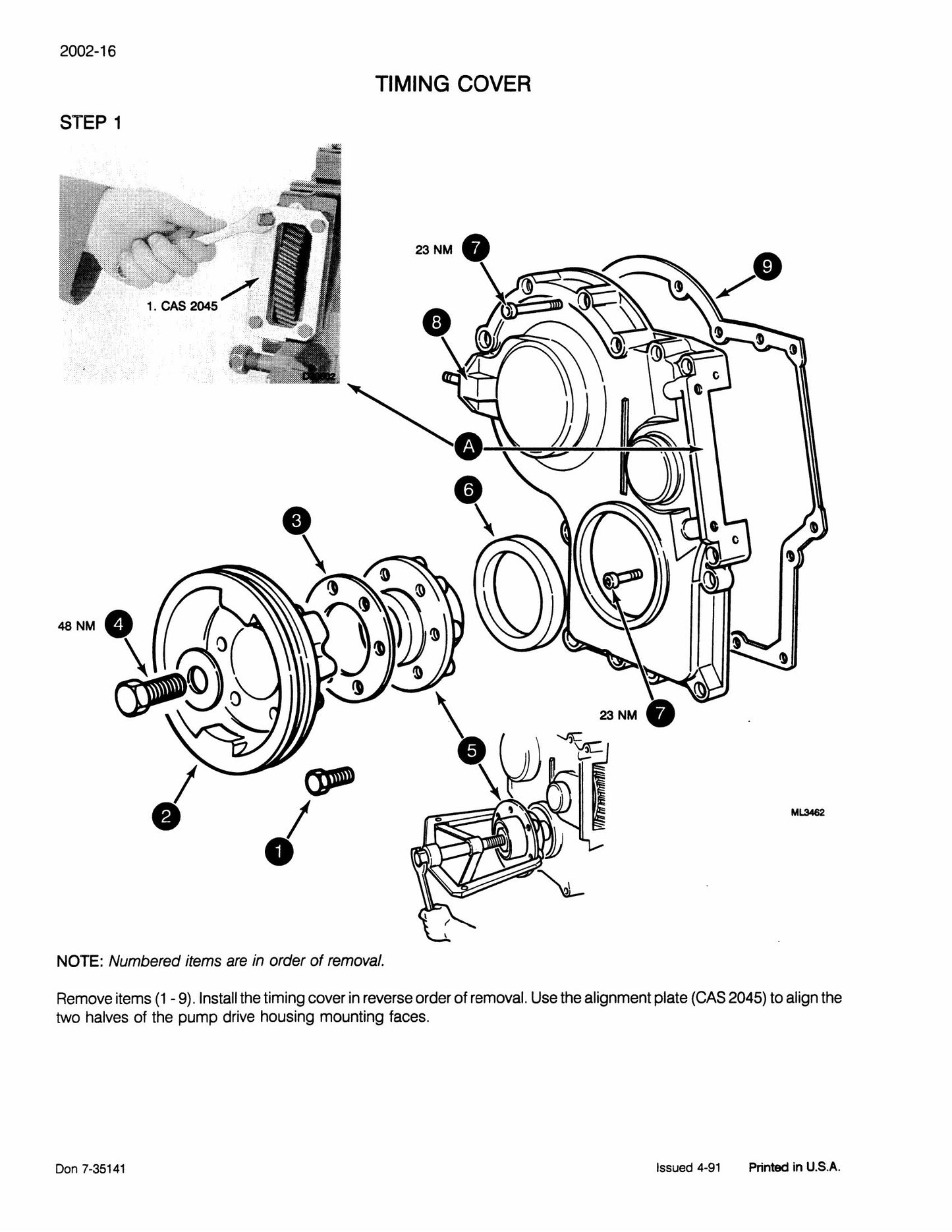 CASE 2100 Series Tractor Factory Workshop Service Manual Don 7-35081