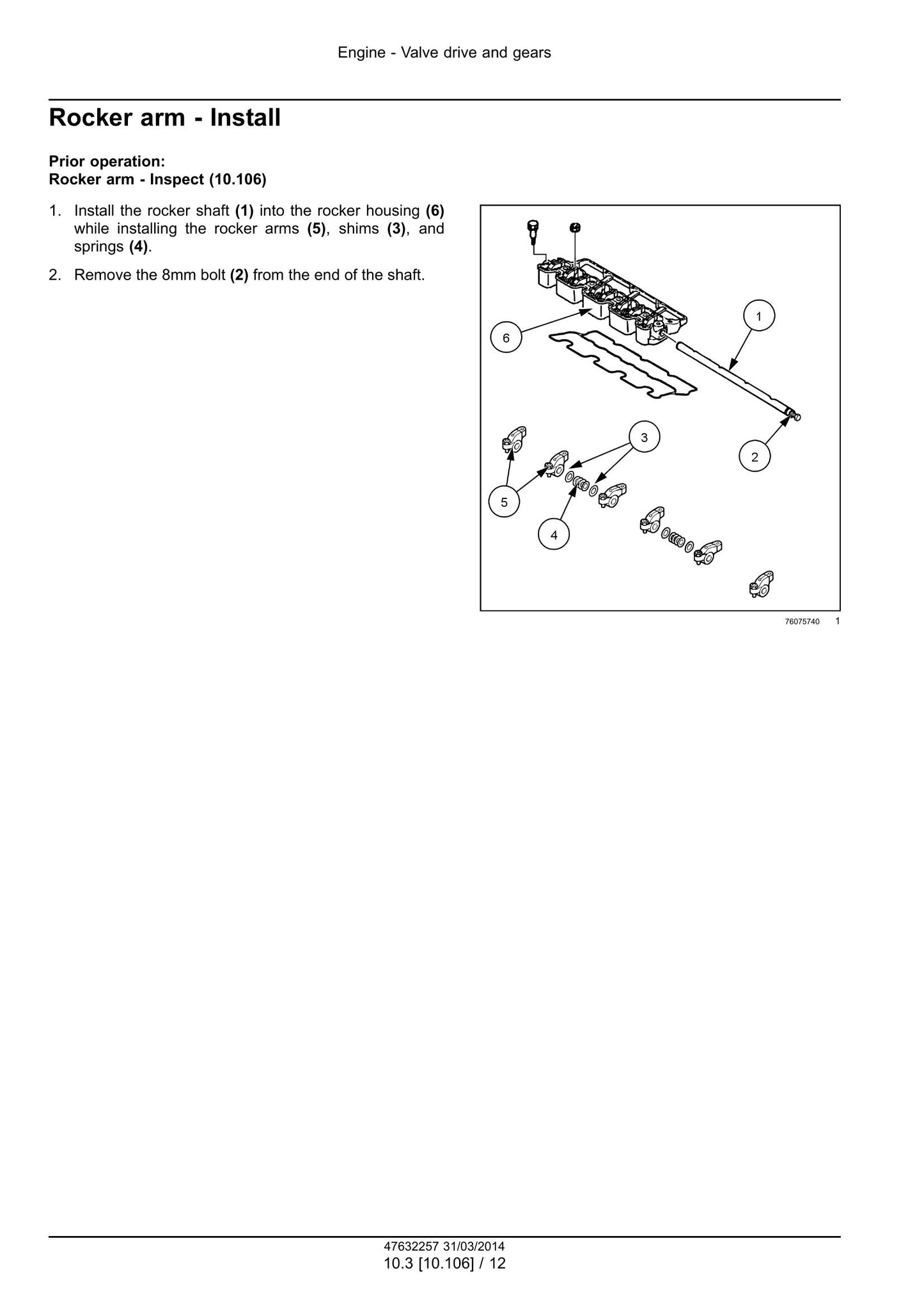 CASE N843H N843L N843 N844LT N844L N844T N844 Engine Factory Workshop Service Manual 47632257