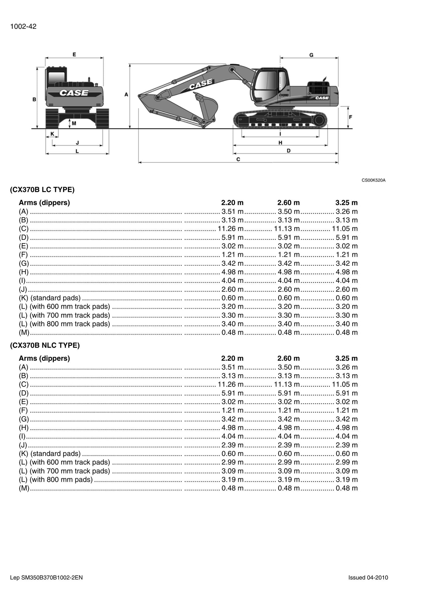 CASE CX350B CX370B Crawler Excavator Factory Workshop Service Manual 84124929C