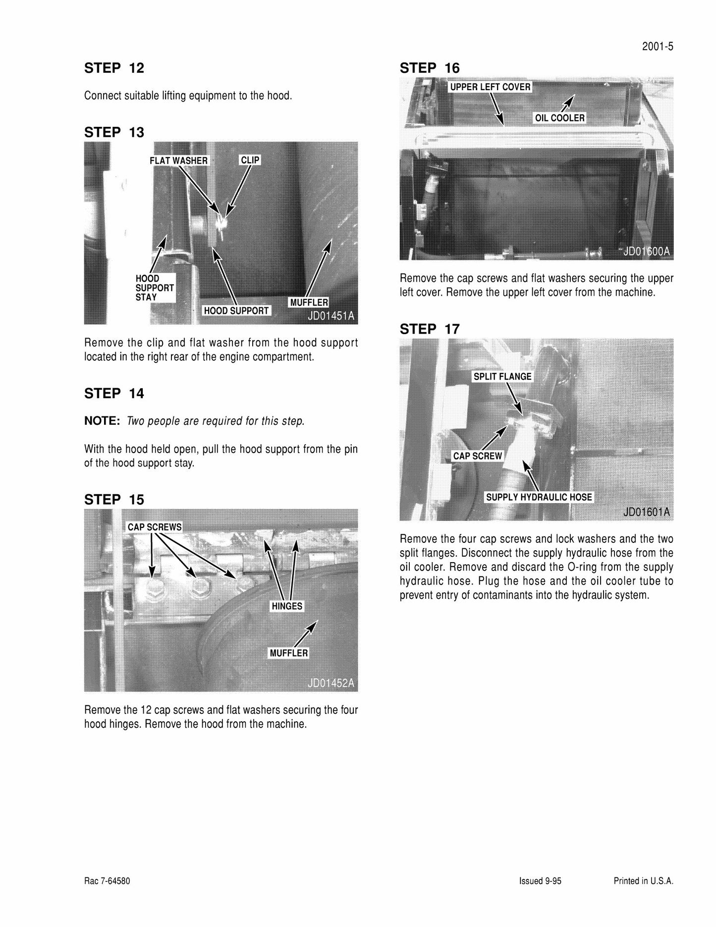 CASE 9050B Crawler Excavator Factory Workshop Service Manual 7-64192