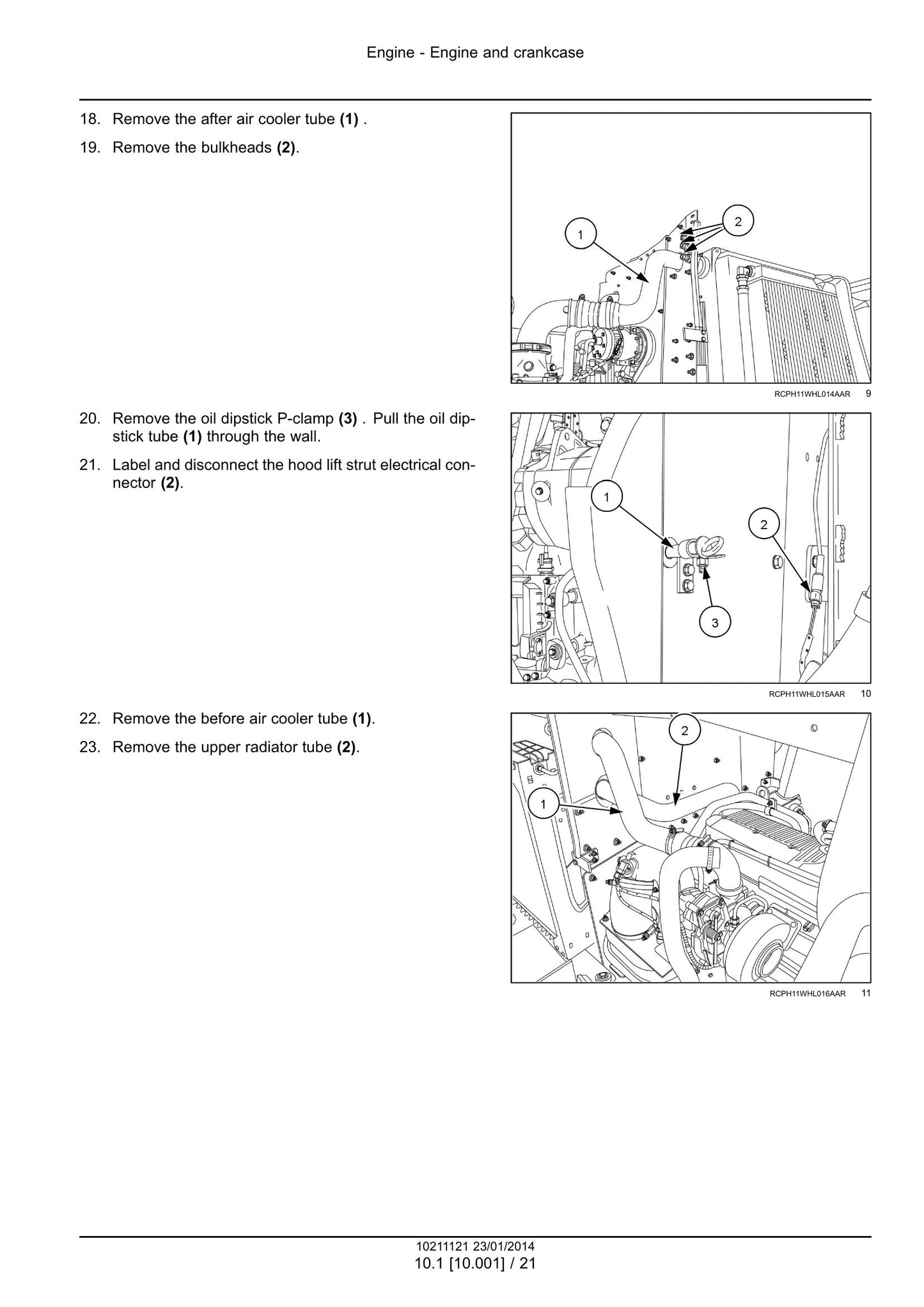 CASE 1021F 1121F Wheel Loader Factory Workshop Service Manual 84571203B