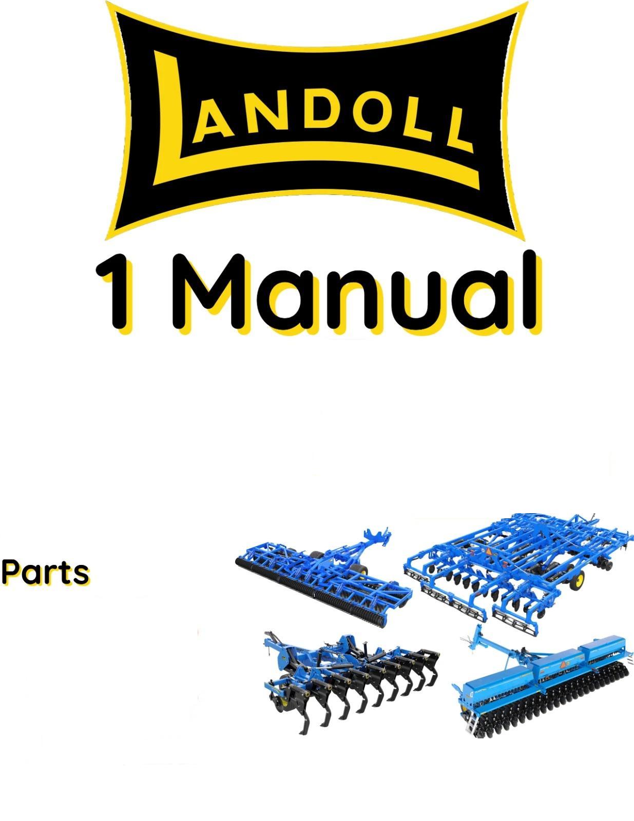 LANDOLL 860 SOIL FINISHER PARTS MANUAL