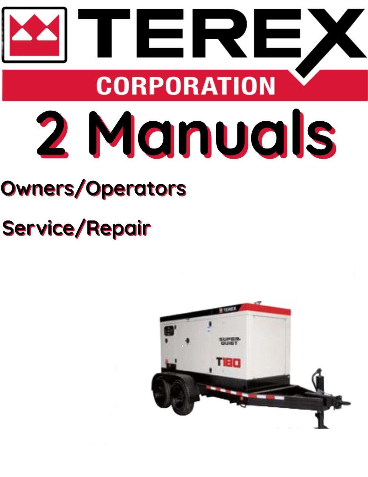 TEREX T90P GENERATOR OPERATORS SERVICE REPAIR SHOP OWNERS MANUAL