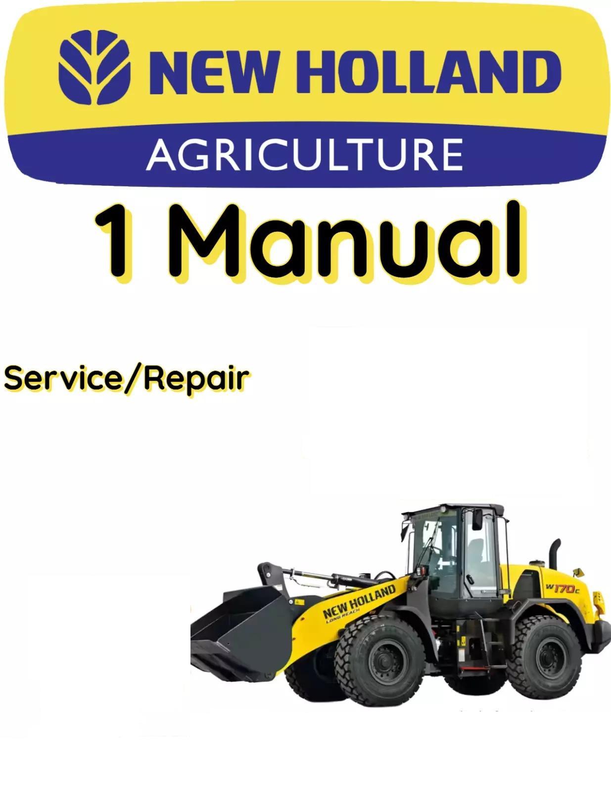 NEW HOLLAND W 110C WHEEL LOADER SERVICE REPAIR SHOP MANUAL