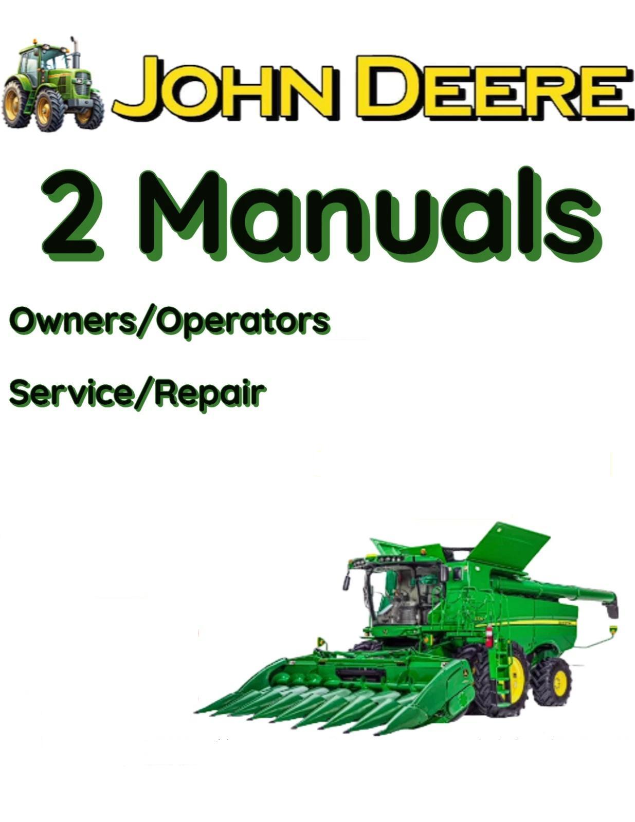 JOHN DEERE 1188 HYDRO/4 COMBINE OPERATORS SERVICE REPAIR SHOP MANUAL