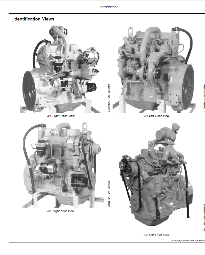 John Deere PowerTech 2.9L Metric Diesel Engines Repair Manual (CTM124619) Workshop Guide