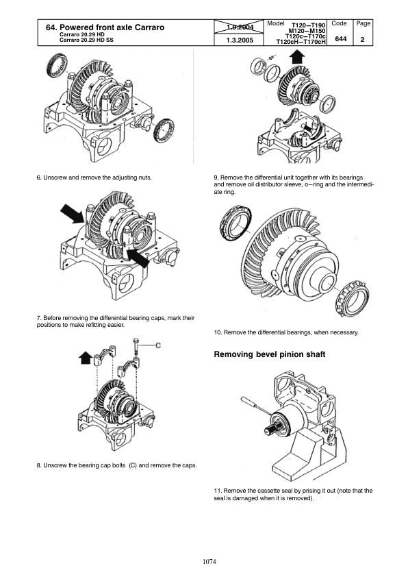 Valtra T120, T130, T140, T160, T170, T180, T190 Tractors Service Repair Manual Workshop Guide