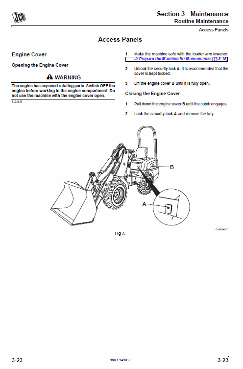 JCB 403 Wheeled Loader Service Manual Workshop Guide