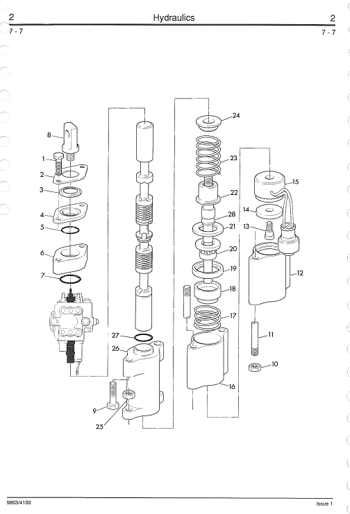 JCB 410, 412, 415, 420, 425, 430 Wheeled Loader Service Manual Workshop Guide