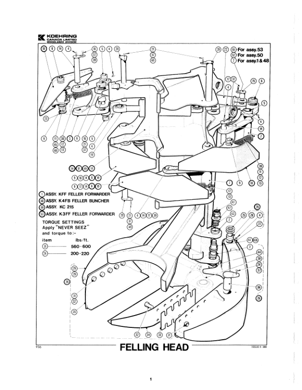 John Deere Disc Saw Felling Heads Dtt Disc Saw Felling Heads Operator’s Manuals (214-1539-1) Workshop Guide