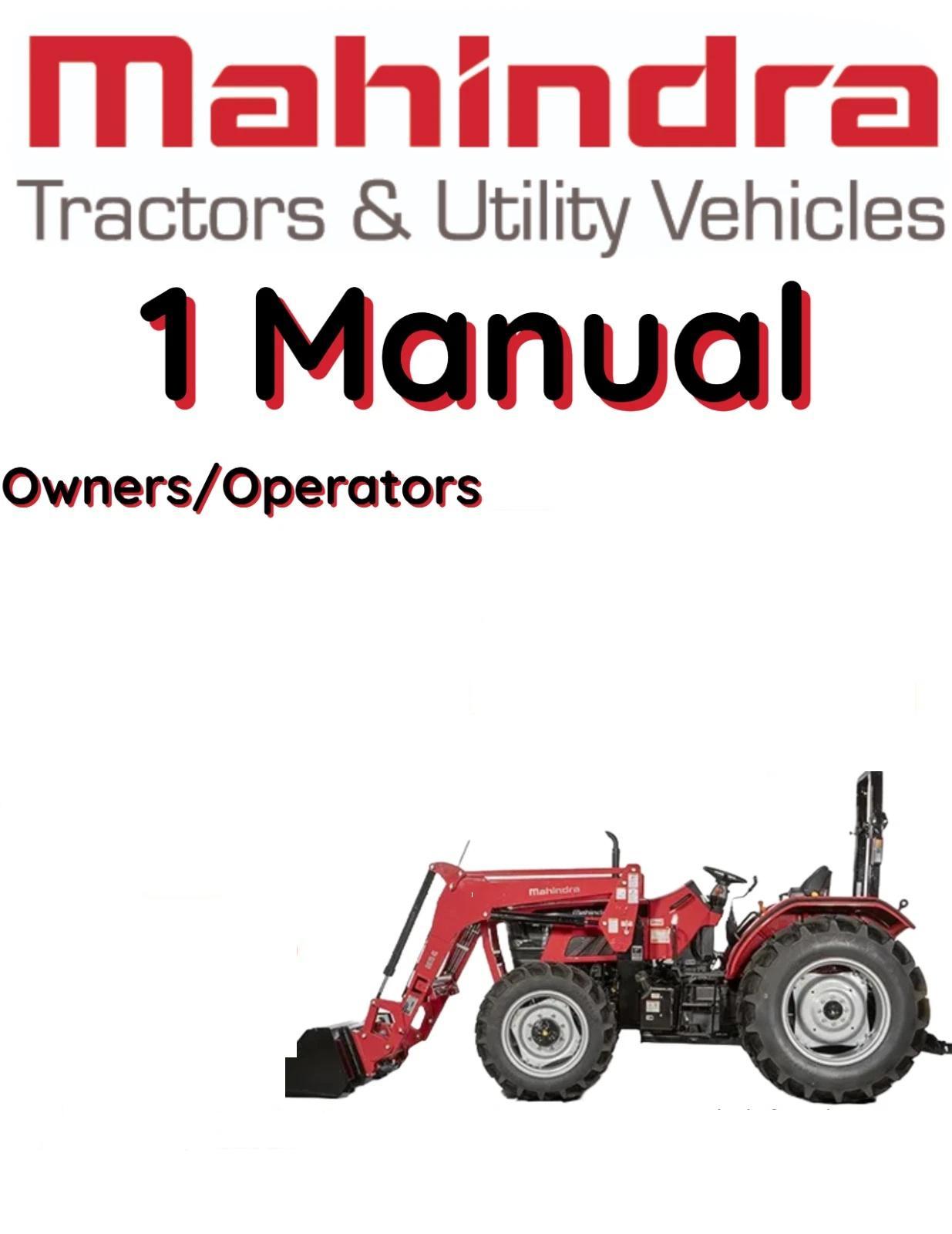 MAHINDRA 2638 TRACTOR MANUAL OPERATORS OWNERS