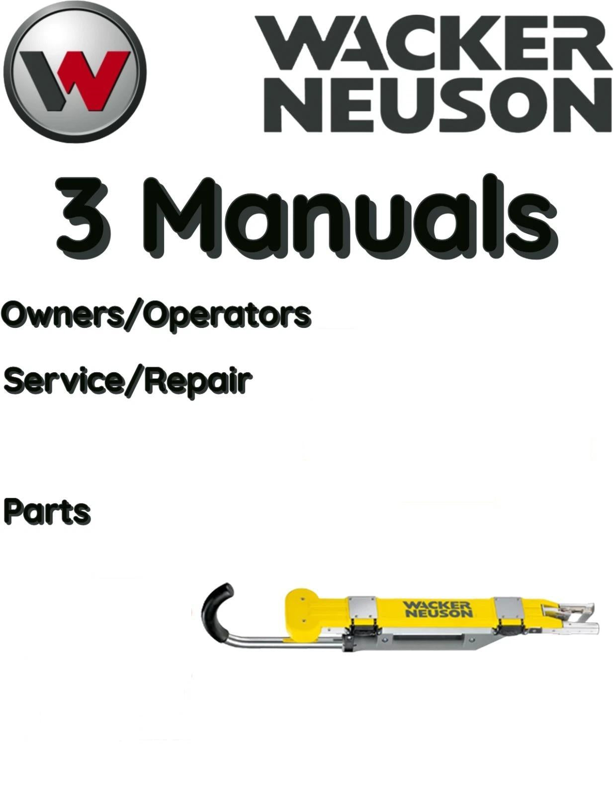 WACKER NEUSON DF16 CONCRETE REBAR TIER OPERATORS SERVICE PARTS MANUAL