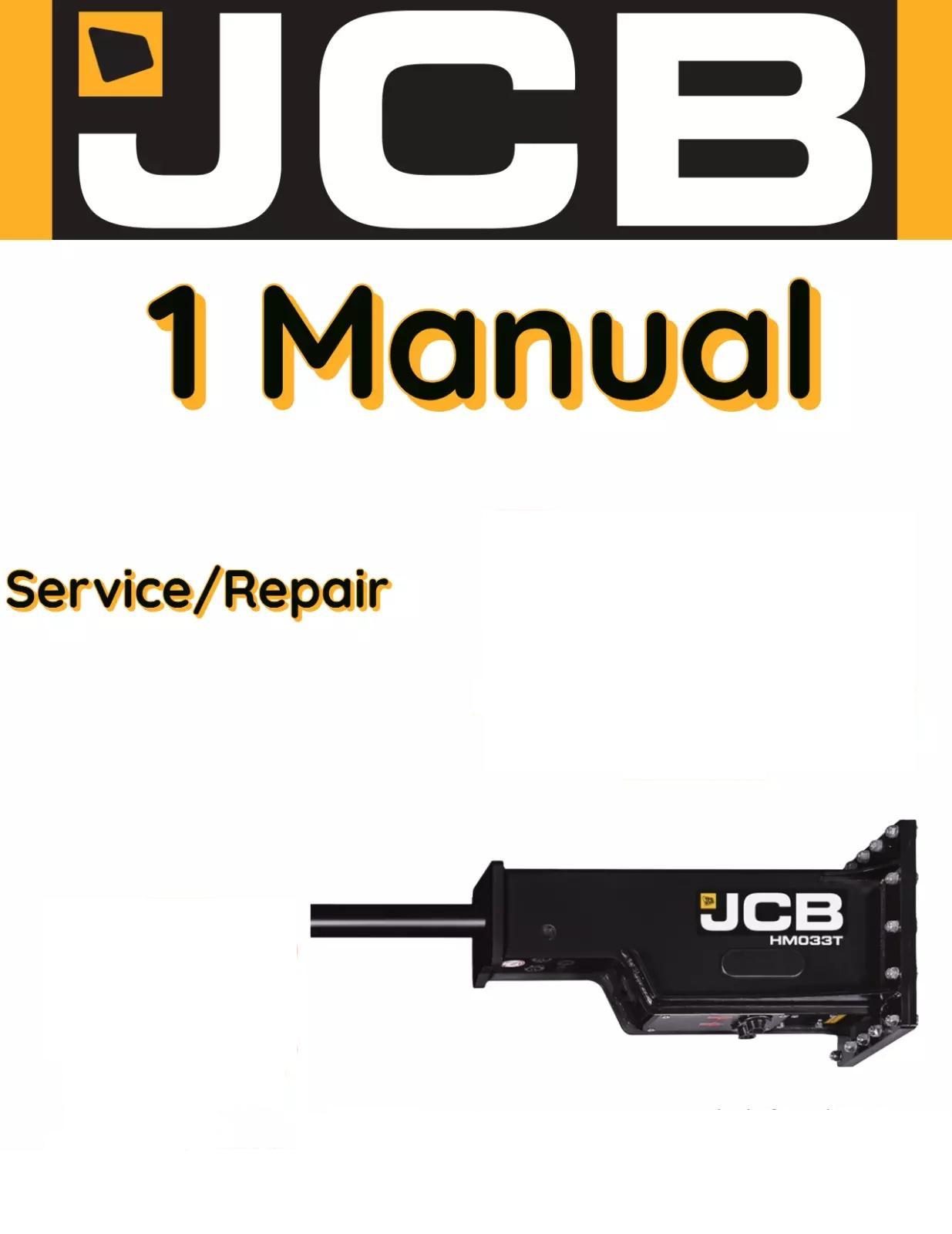 JCB 3850 HAMMERMASTER ROCKBREAKER SERVICE REPAIR SHOP MANUAL