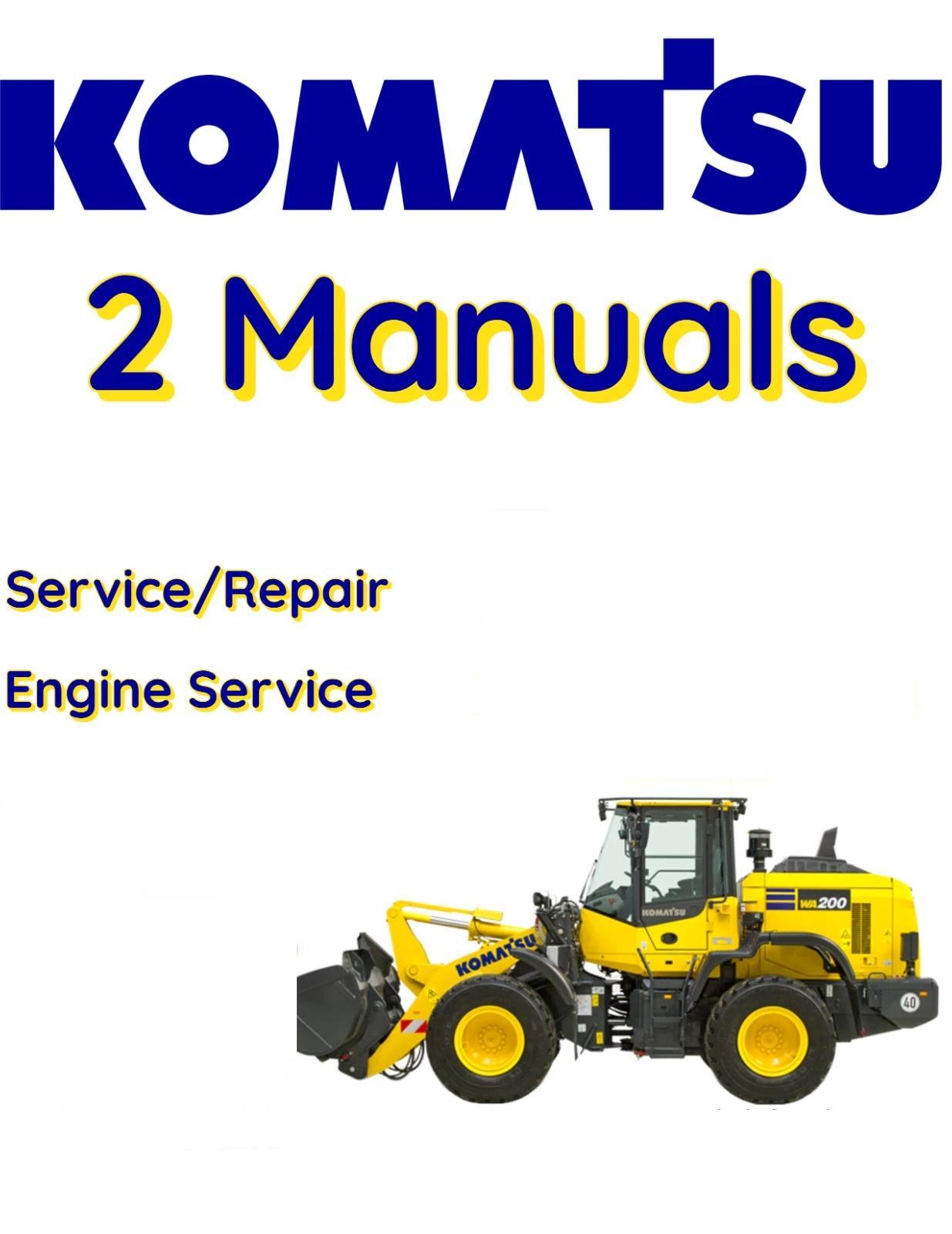 KOMATSU WA470-1 WHEEL LOADER SERVICE ENGINE REPAIR MANUALS S