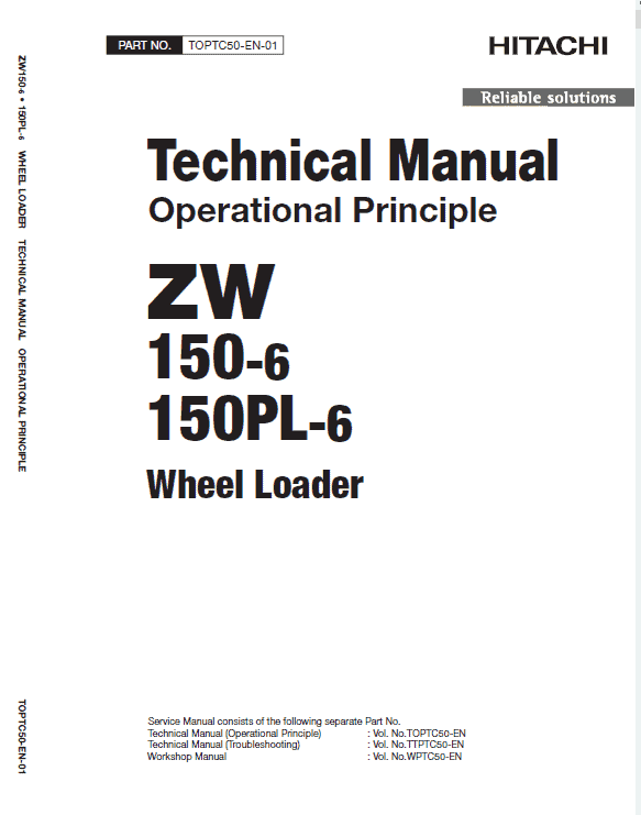 Hitachi ZW150-6 Wheel Loader Service Repair Manual Workshop Guide