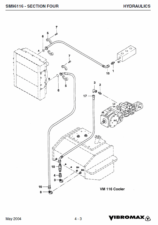 JCB Vibromax VM116,146,166,186 Single Drum Roller Service Manual Workshop Guide