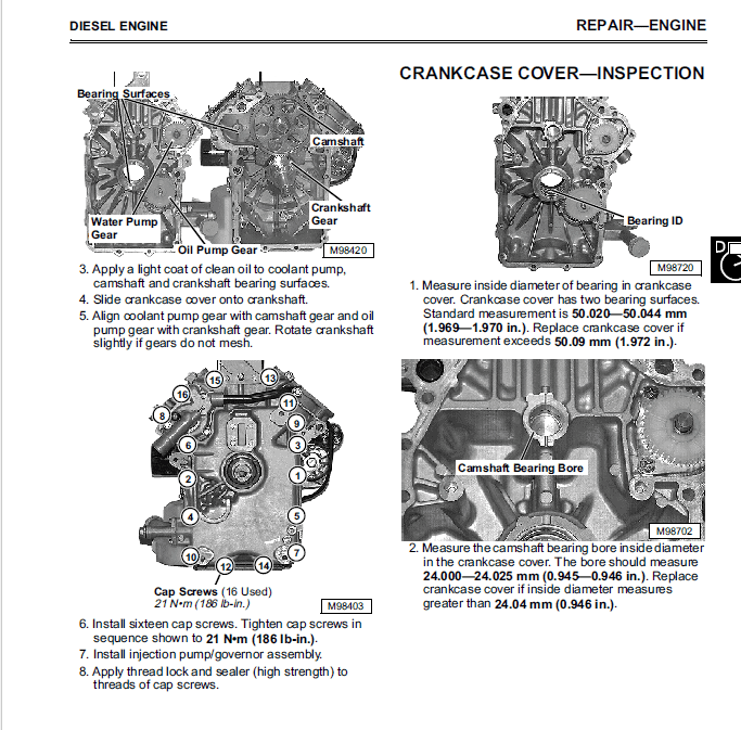 John Deere F735 Front Mower Repair Technical Manual (TM1597) Workshop Guide