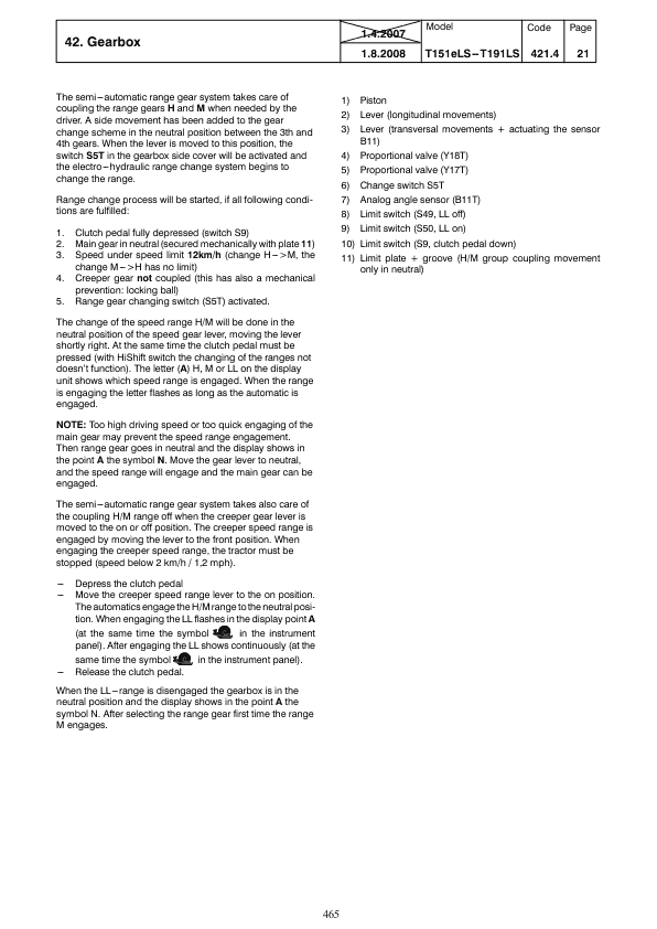 Valtra T121C, T131C, 161C, 171C Tractors Service Repair Manual Workshop Guide