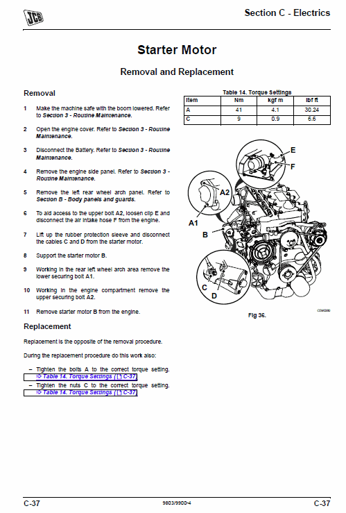 JCB 514-40 Loadall Telescopic Handlers Service Manual Workshop Guide