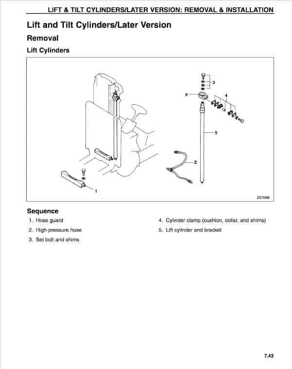 Mitsubishi 2FBC25, 2FBC25E, 2FBC30 Forklift Service Manual