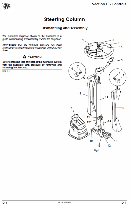 JCB JS130W, JS145W, JS160W, JS175W, JS20MH Wheeled Excavator Service Manual Workshop Guide