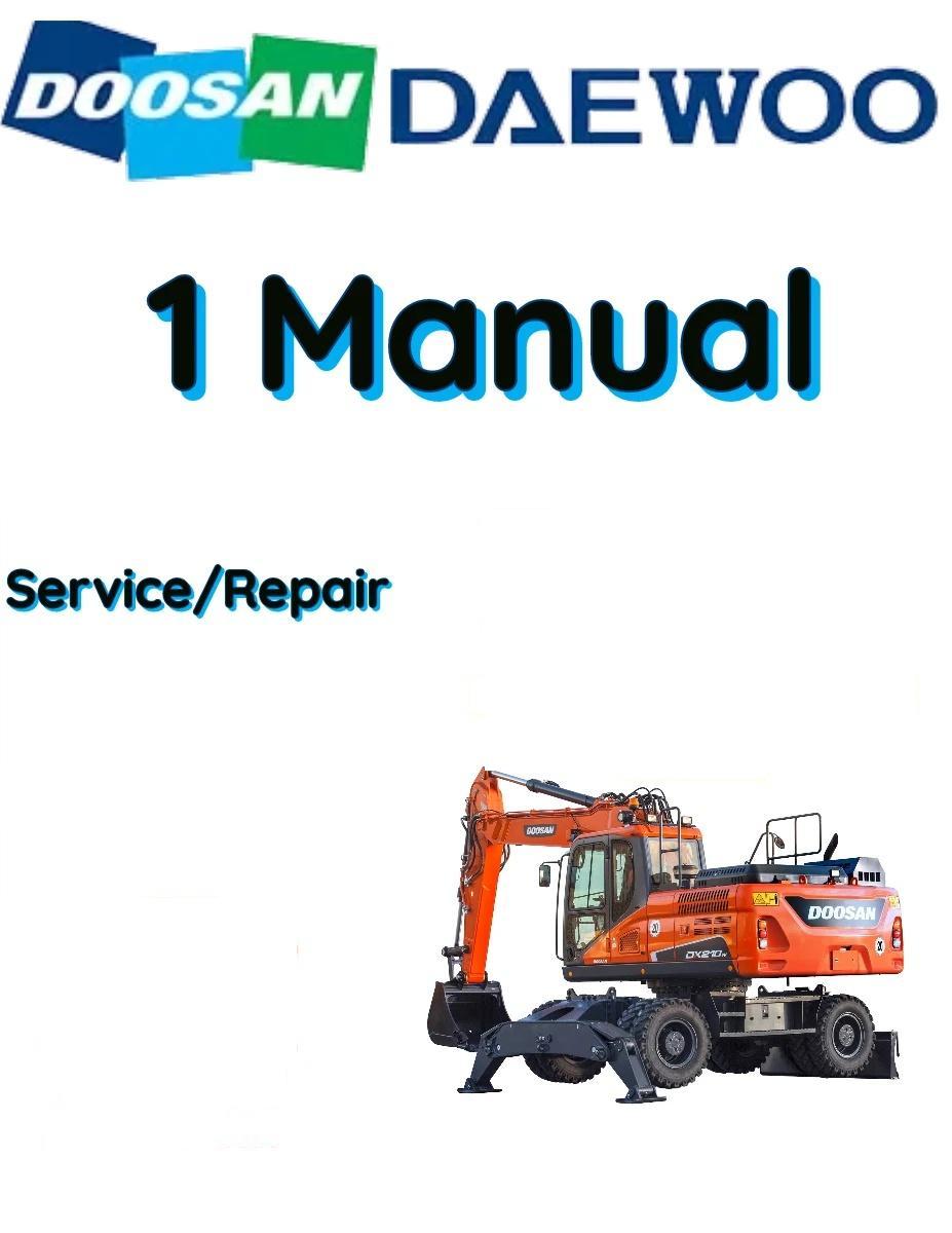 DOOSAN-DAEWOO SOLAR 210W-V WHEEL EXCAVATOR SERVICE REPAIR SHOP MANUAL