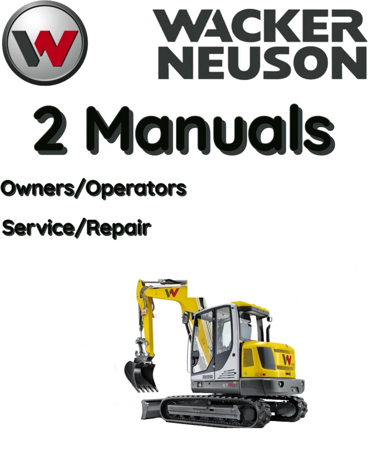 WACKER NEUSON ET35 TRACKED EXCAVATOR OPERATORS SERVICE REPAIR MANUAL