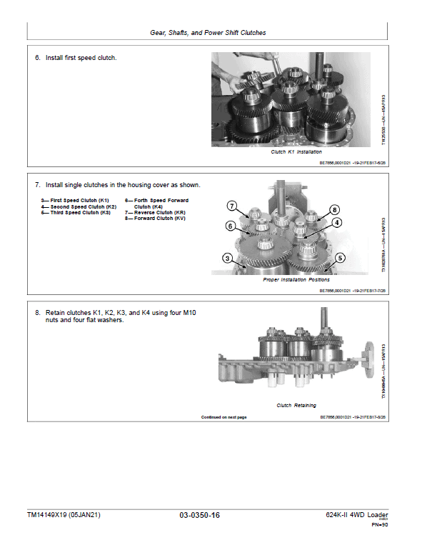 John Deere 624K-II 4WD Loader Technical Manual (S.N after C677549 & D677549 – ) Workshop Guide