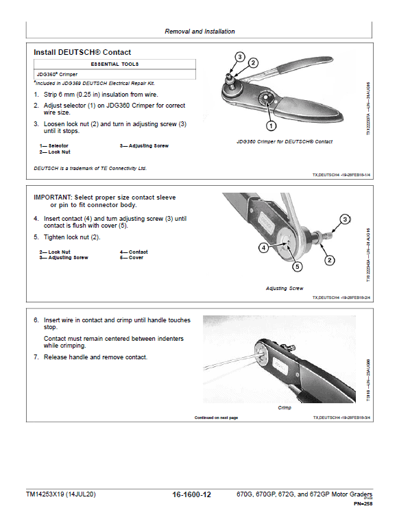John Deere 670G, 670GP, 672G, 672GP Grader Technical Manual (S.N 680878 & C003007 – ) Workshop Guide