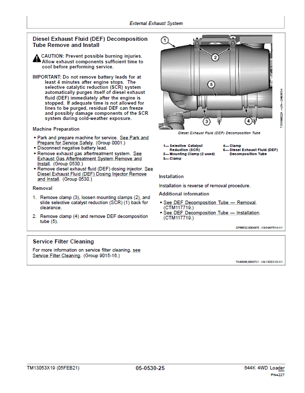 John Deere 644K 4WD Loader Technical Manual (S.N. after F658218 – ) Workshop Guide