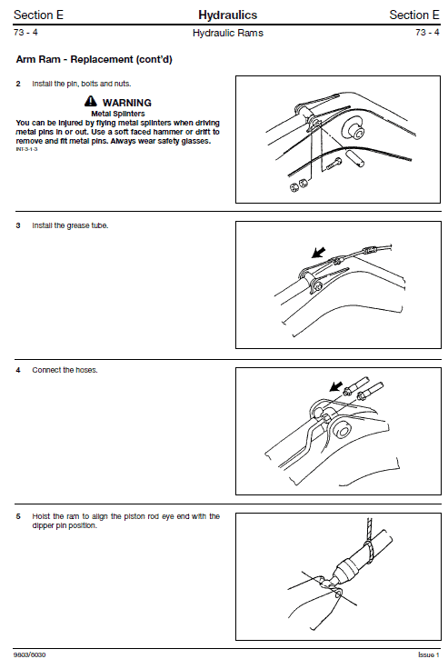 JCB JZ70 Tracked Excavator Service Manual Workshop Guide