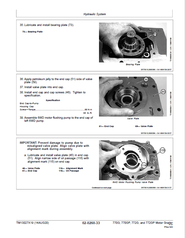 John Deere 770G, 770GP, 772G, 772GP Grader Technical Manual (S.N F656526 -F678817) Workshop Guide
