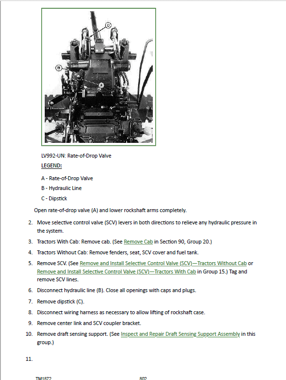 John Deere 5320N, 5420N, 5520N Tractor Repair Technical Manual Workshop Guide