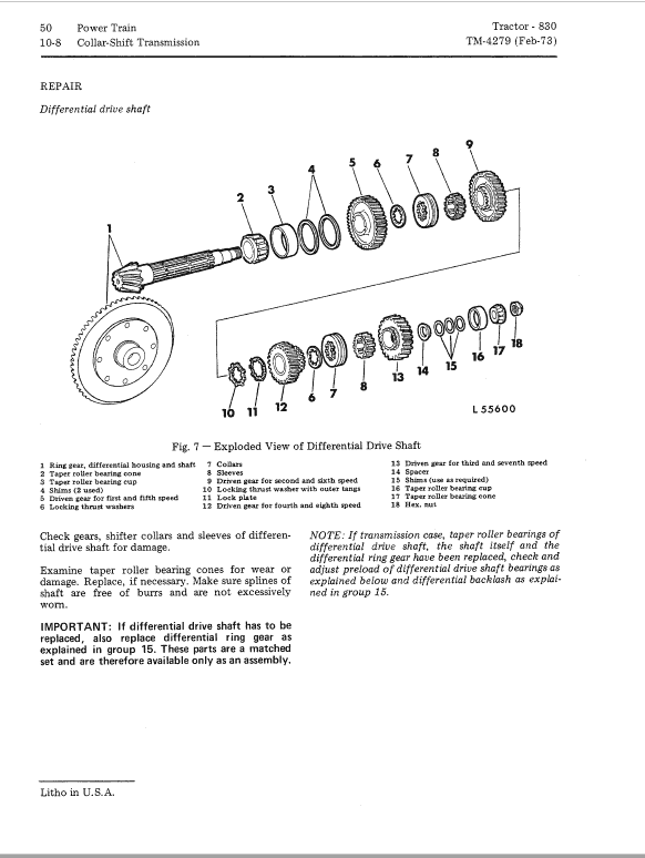 John Deere 830 Utility Tractor Repair Technical Manual Workshop Guide
