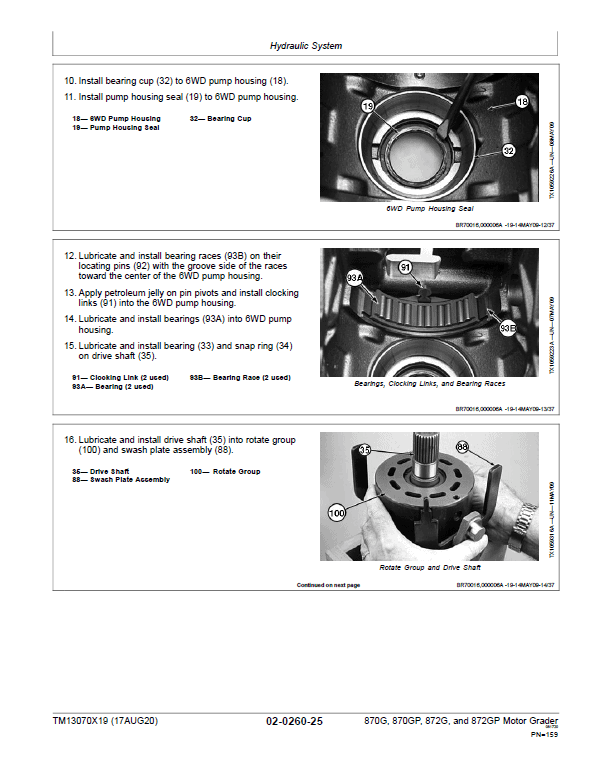 John Deere 870G, 870GP, 872G, 872GP Grader Technical Manual (S.N 656729 -678817) Workshop Guide