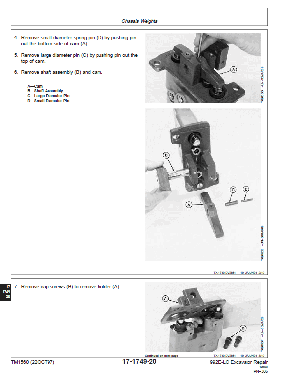 John Deere 992E LC Excavator Repair Technical Manual Workshop Guide