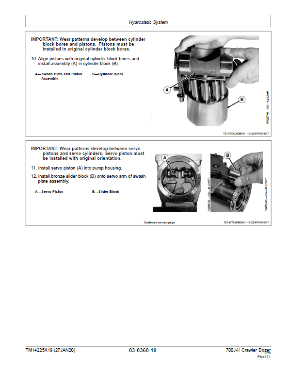 John Deere 700J-II Crawler Dozer Technical Manual (SN. from D306726) Workshop Guide