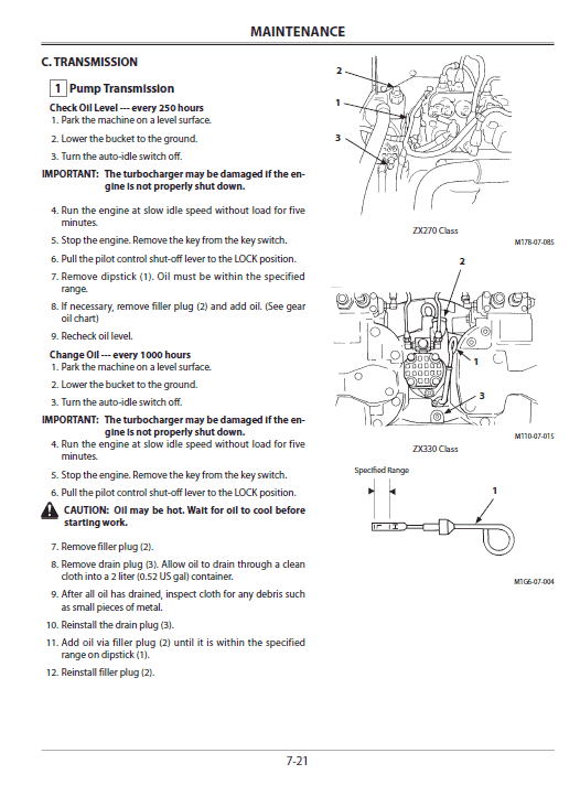 Hitachi ZX200-3, ZX240-3, ZX270-3 Excavator Service Repair Manual Workshop Guide